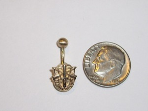 #25 Mini SF Crest Belly Button Ring