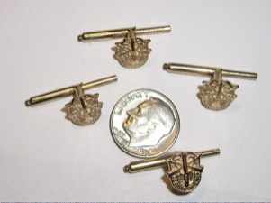 #30 Yellow Gold Mini SF Crest Shirt Studs