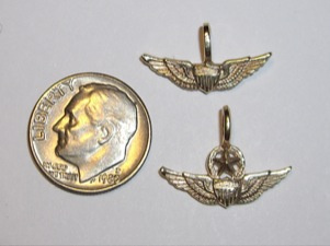 #72 Yellow Gold Mini Army Aviator Pendant