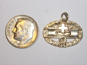 #80 Yellow Gold Combat Medic Pendant