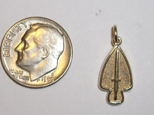 #82 Small Yellow Gold USA SOC Pendant