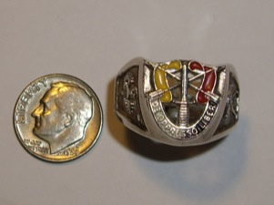 #121 Mini Sterling Silver SF Ring