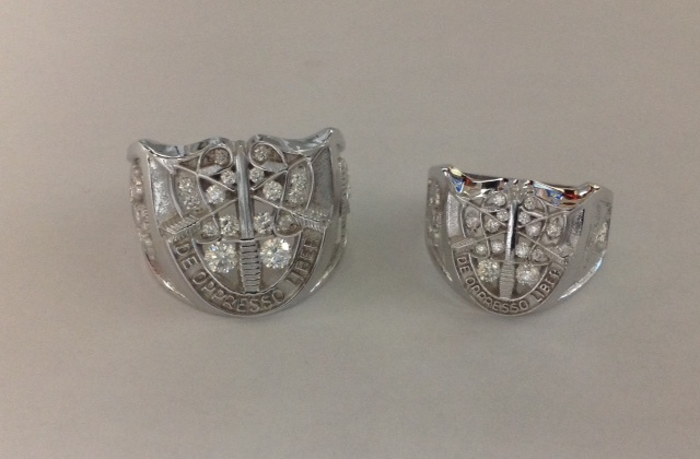 #87 Wht Gold SF Rings w Diamonds Heritage Jewelers