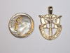 #14 Medium Yellow Gold SF Crest Pendant w/Diamond