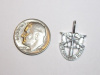 #16 Small White Gold SF Crest Pendant