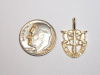 #17 Small Yellow Gold SF Crest Pendant