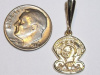 #60 Lg Yellow Gold Golden Knights Pendant