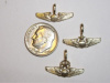 #73 Yellow Gold Mini Airforce Aviator Wing Pendant