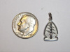 #49 Wht Gold Mini SF Shoulder Patch Pendant