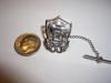 #35 White Gold Trojan Horse Tie-Tac