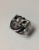 #88 White Gold SF Ring w Black Enamel Fay NC